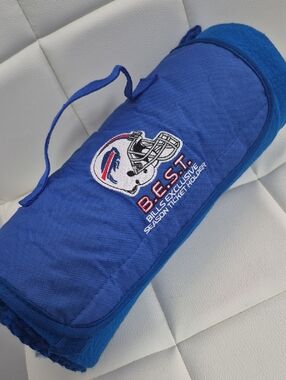 Blue Team Logo Roll-Up Blanket with Handle